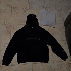 Essentials Black Hoodie